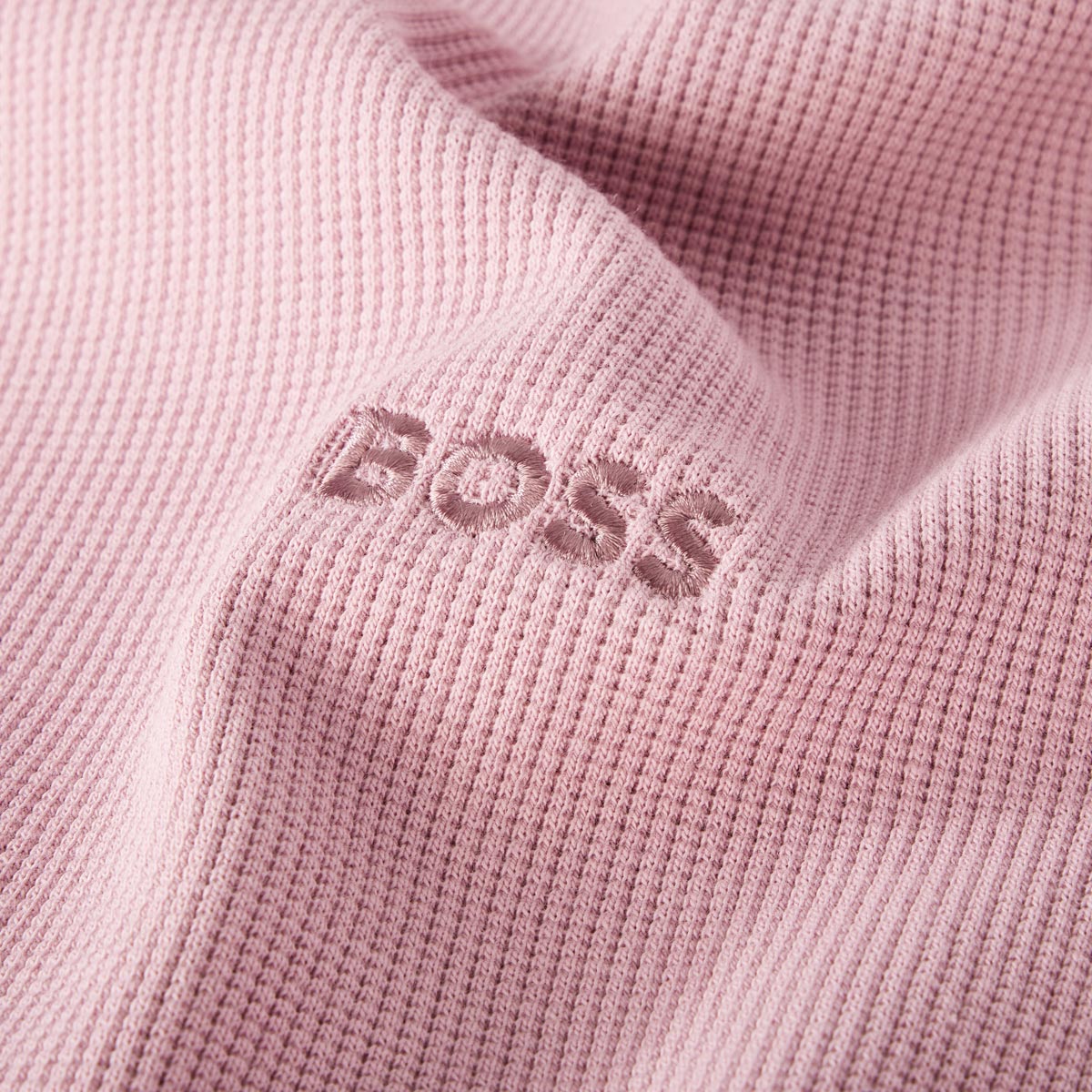 BOSS Longsleeve mit Stretch altrosa