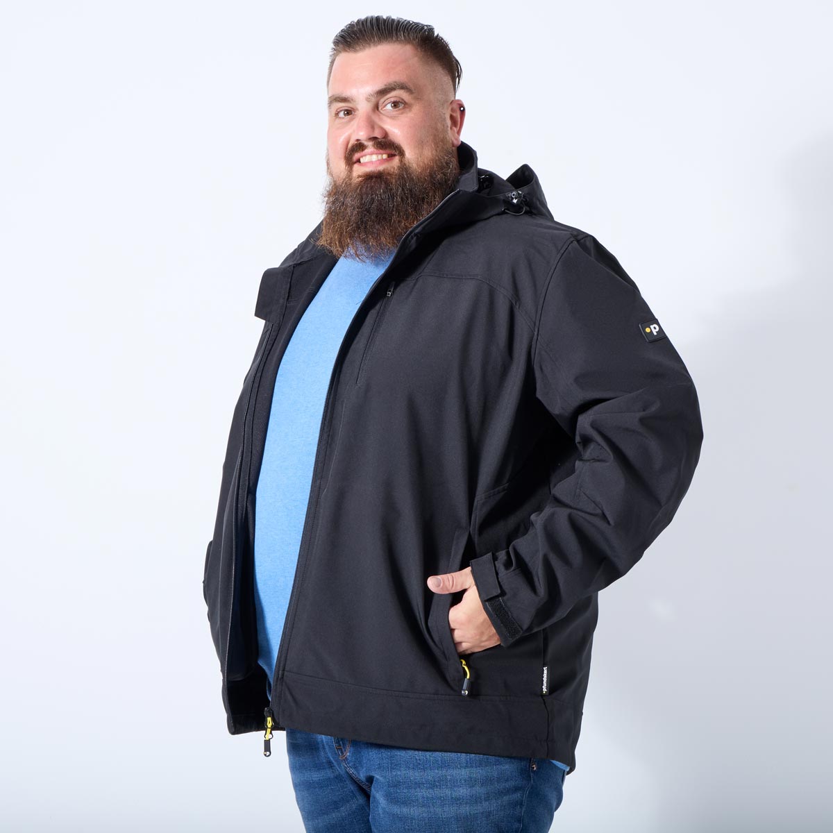 Pfundskerl Softshelljacke, atmungsaktiv, winddicht schwarz