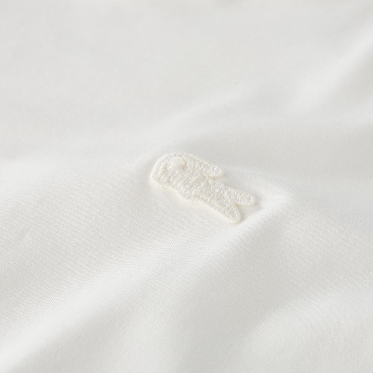 LACOSTE T-Shirt aus Baumwolle weiß