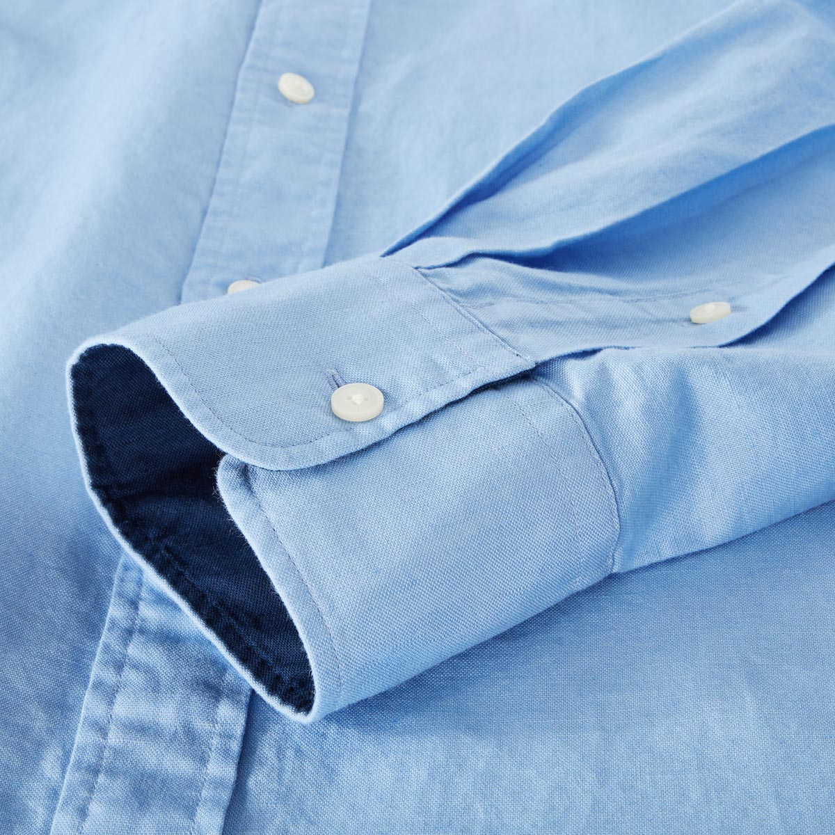 Tommy Hilfiger Freizeithemd mit Leinen hellblau