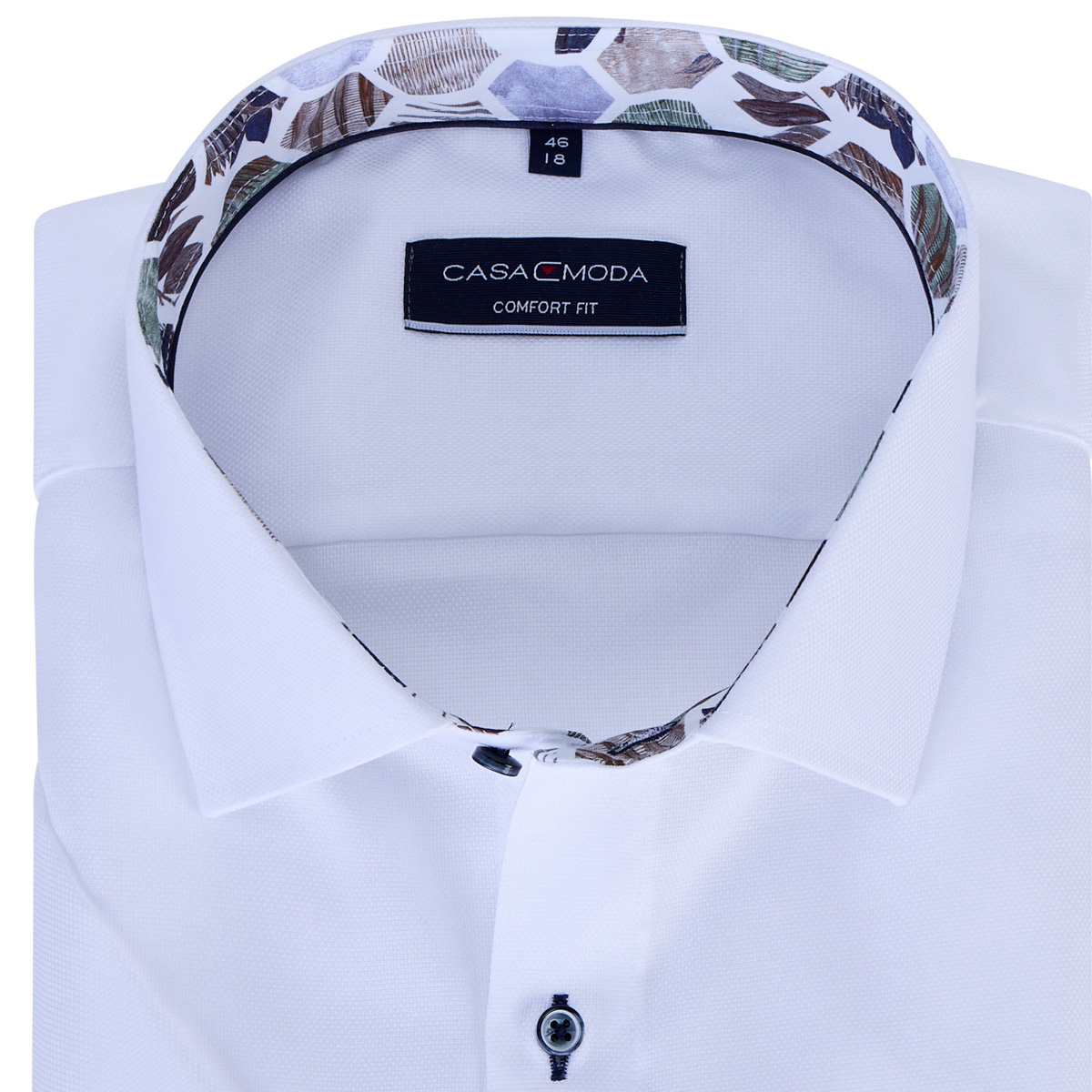 CASA MODA Businesshemd, kurzarm, bügelfrei weiß