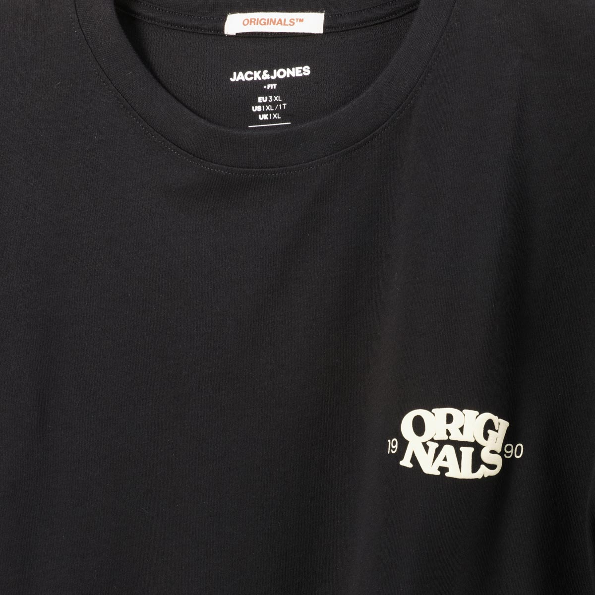 Jack&Jones T-Shirt mit Print auf Vorder- und Rückseite schwarz