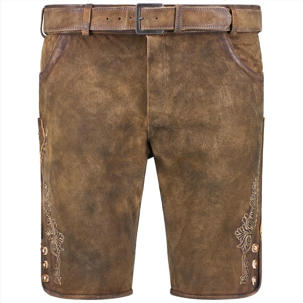 Kurze Lederhose ohne Latz