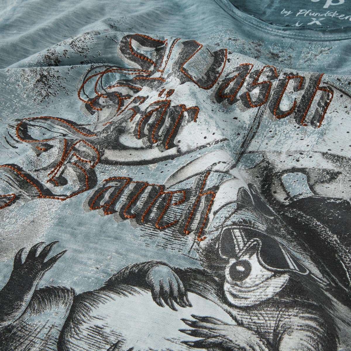 Pfundskerl T-Shirt aus Biobaumwolle blau