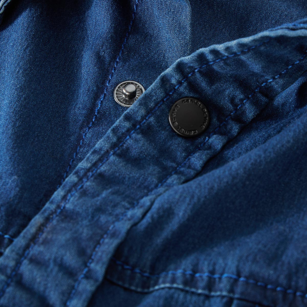 camel active Freizeithemd mit Elasthan dunkelblau