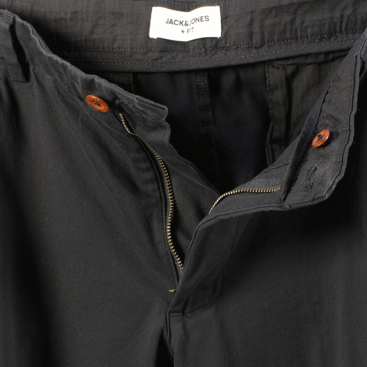 Jack&Jones Stretch-Chinos mit Gürtel schwarz