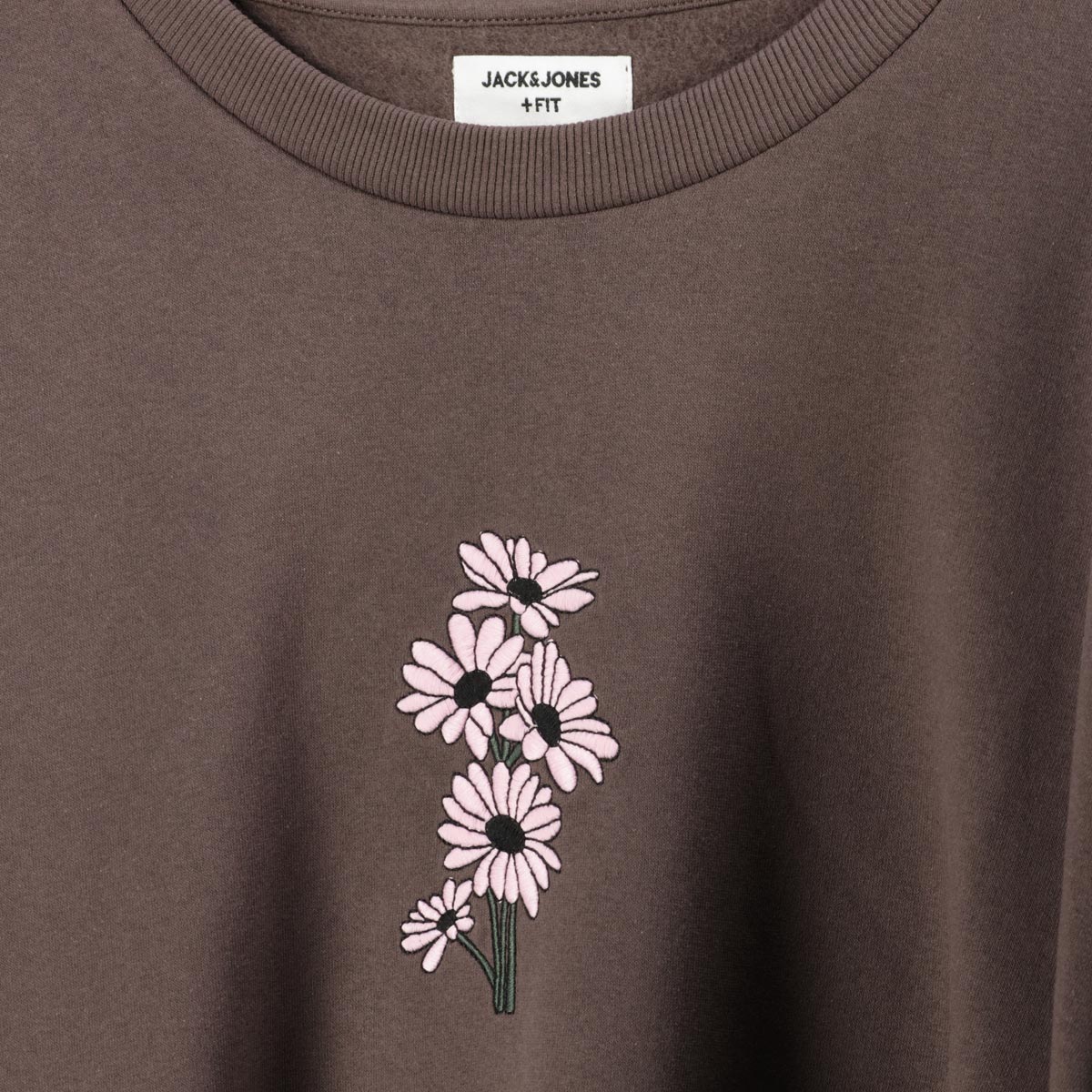 Jack&Jones Sweatshirt mit Applikation braun