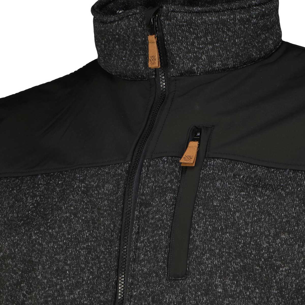 Blue Wave Strickfleecejacke, wasserabweisend anthrazit