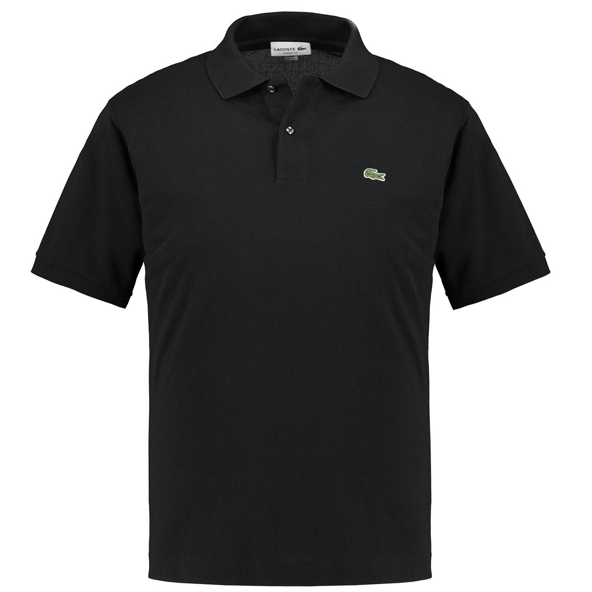 LACOSTE Poloshirt aus Baumwoll-Piqué schwarz LACOSTE Poloshirt aus Baumwoll-Piqué schwarz