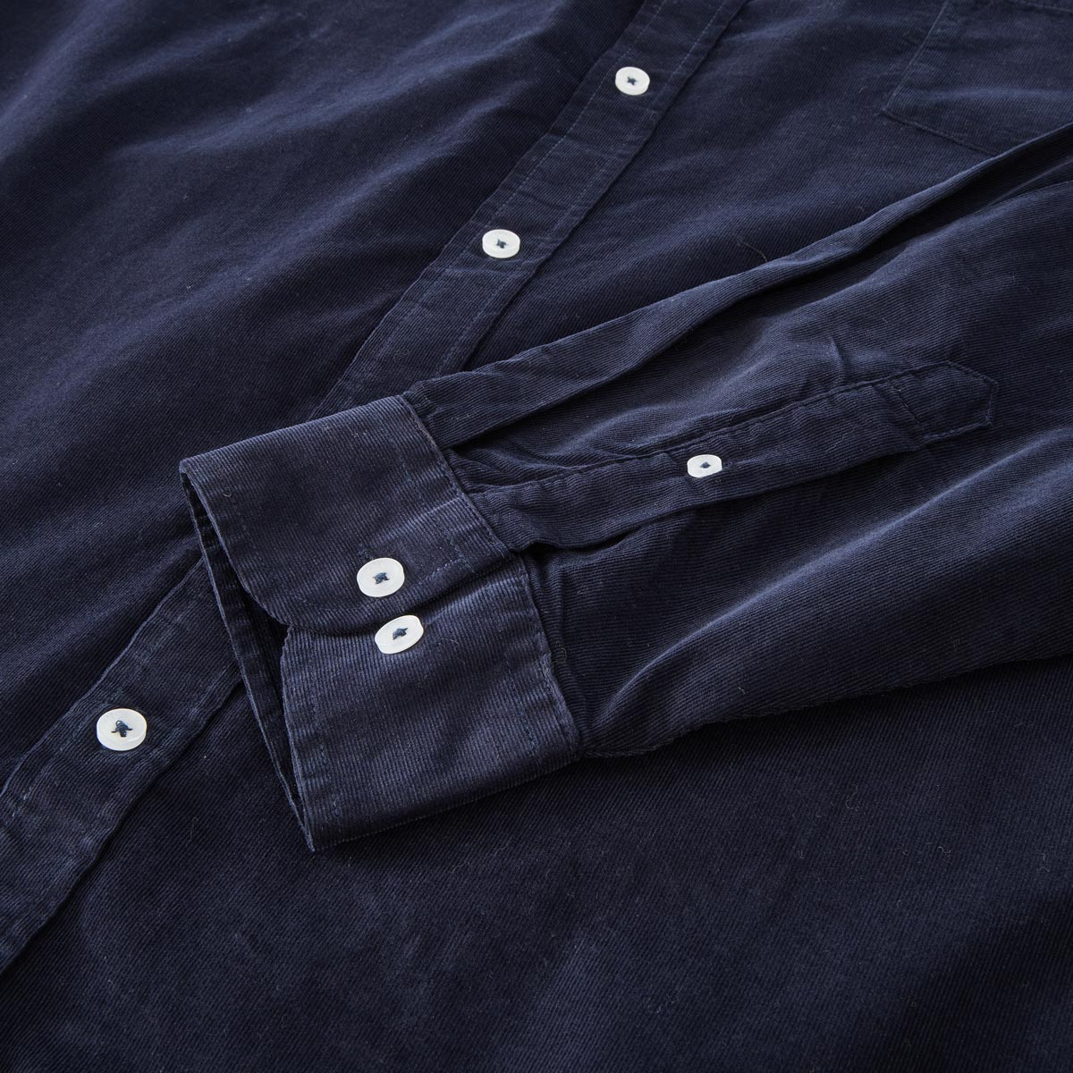 North Cordhemd aus Baumwolle blau