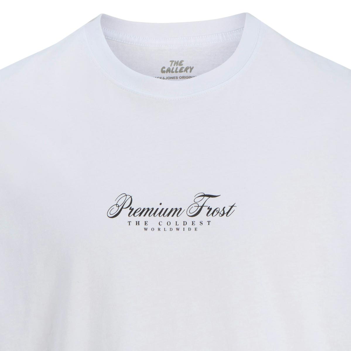 Jack&Jones T-Shirt mit Print auf Vorder- und Rückseite weiß