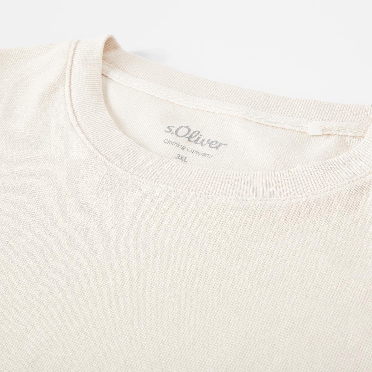 s.Oliver Longsleeve aus Baumwolle beige