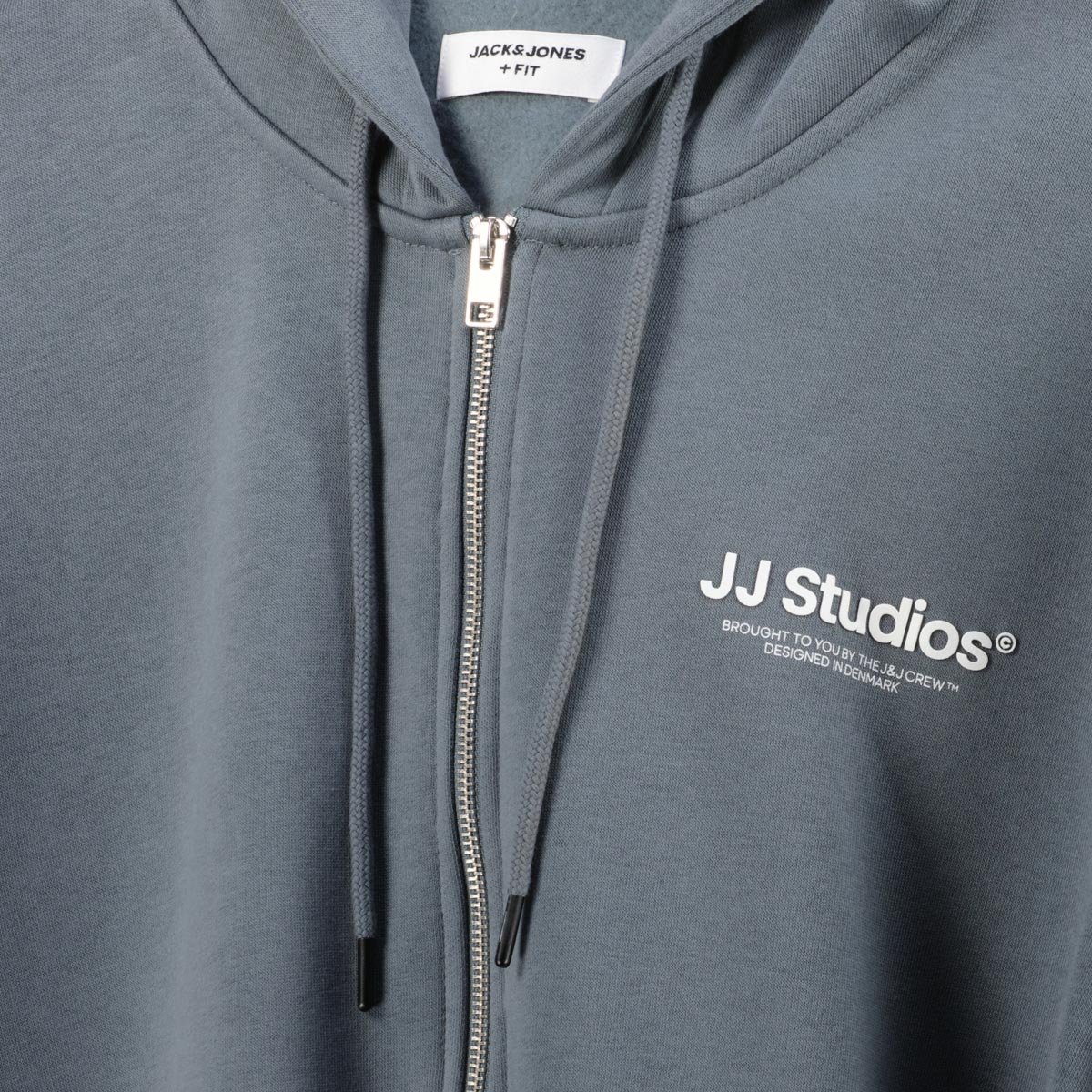 Jack&Jones Kapuzenjacke aus Baumwollmischung grau