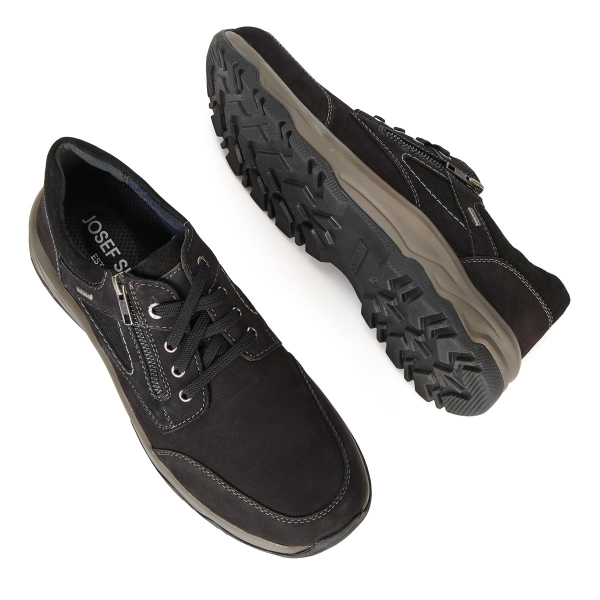 JOSEF SEIBEL Halbschuh "Leroy 55", Wechselfußbett schwarz