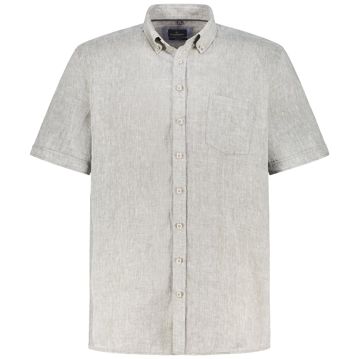 CASA MODA Freizeithemd aus Leinen Farbe grün Größe: 4XL günstig online kaufen