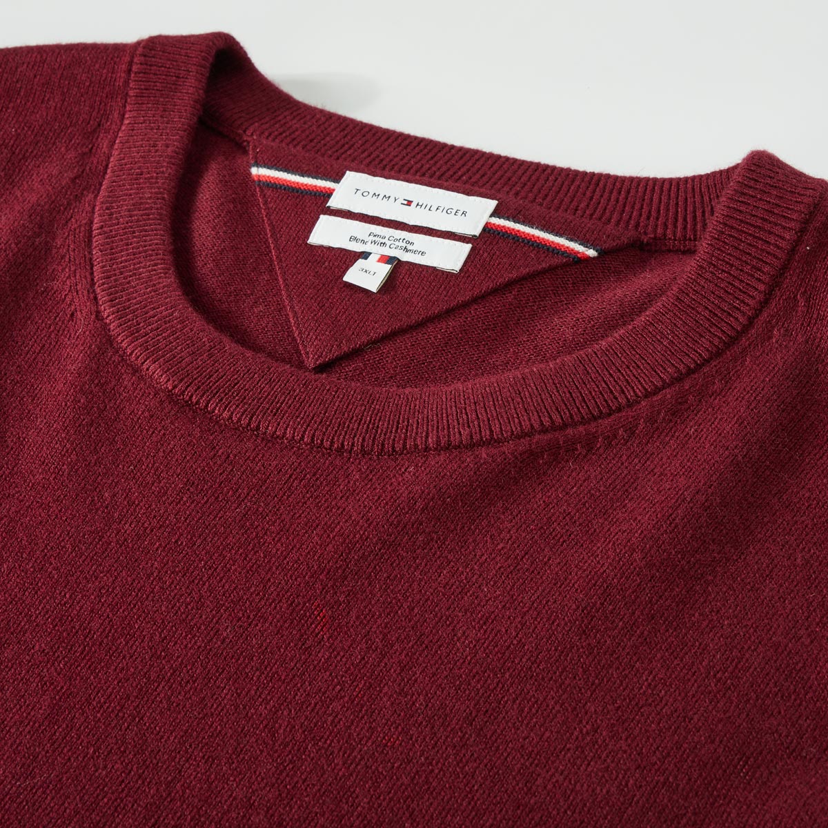 Tommy Hilfiger Feinstrickpullover mit Kaschmir dunkelrot