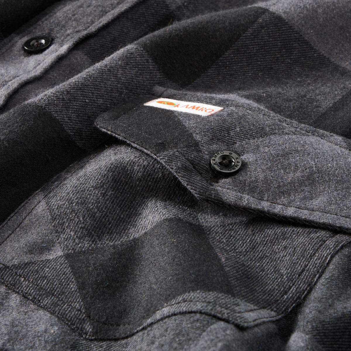 Kamro Kariertes Freizeithemd anthrazit