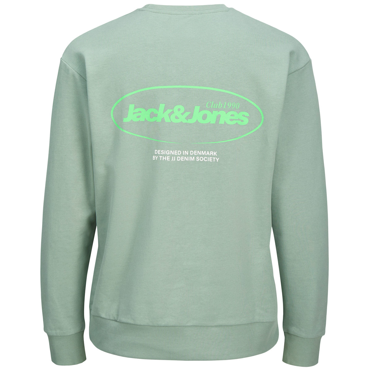 Jack&Jones Sweatshirt mit Print auf Vorder- und Rückseite grün