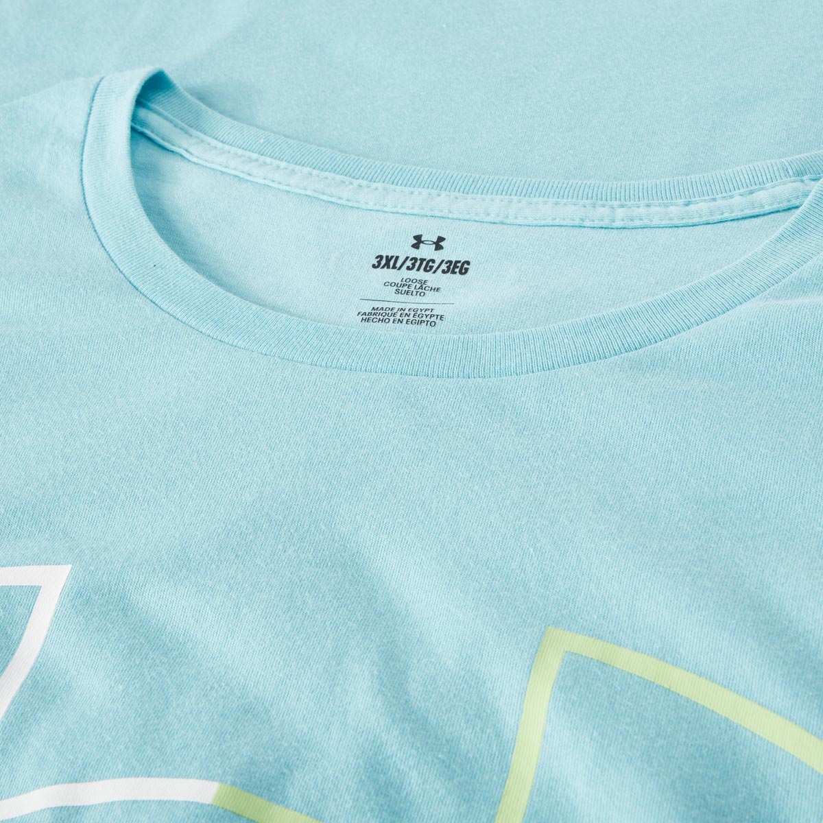 Under Armour T-Shirt mit Label-Print hellblau