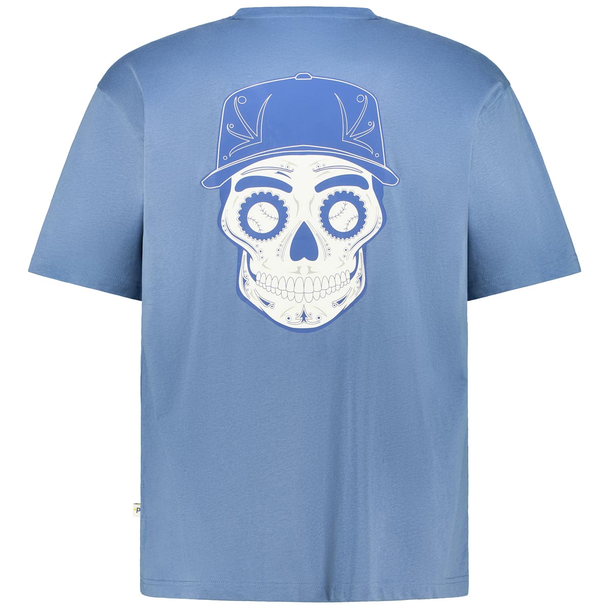 Pfundskerl T-Shirt mit Rückenprint jeansblau