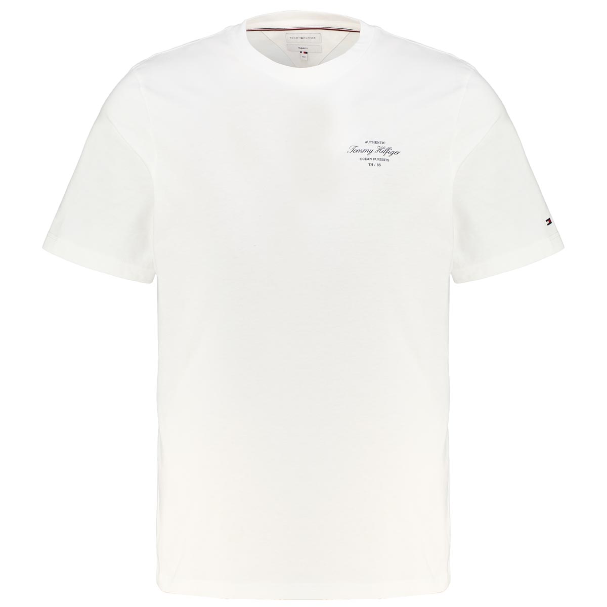 Tommy Hilfiger T-Shirt mit Print auf Vorder- und Rückseite weiß