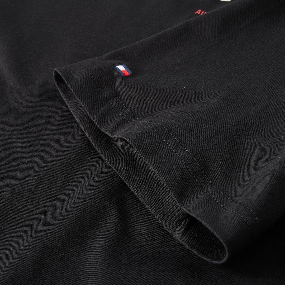 Tommy Hilfiger T-Shirt mit Label-Print schwarz