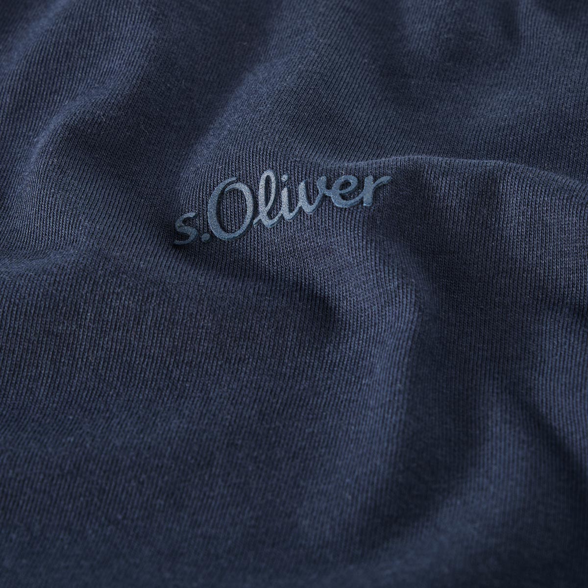 s.Oliver Basic-T-Shirt blau