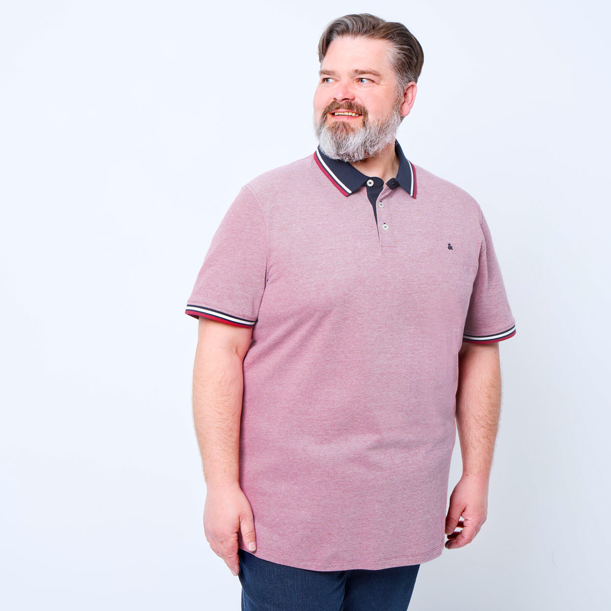 Jack&Jones Poloshirt mit Kontrastdetails rot Jack&Jones Poloshirt mit Kontrastdetails rot