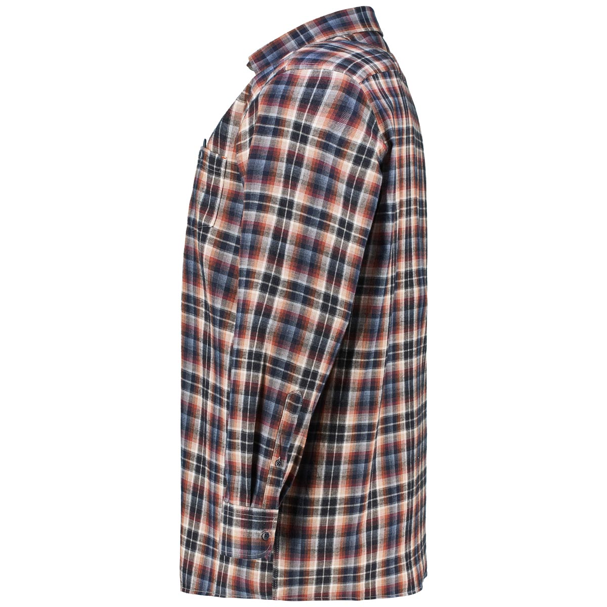 CASA MODA Freizeithemd mit Karomuster blau