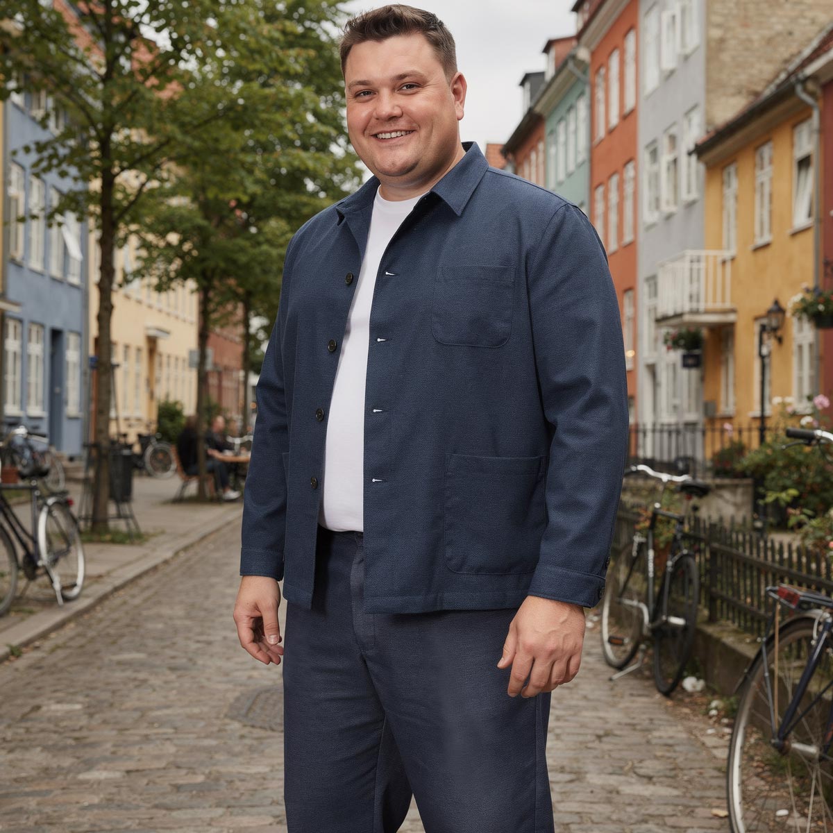 Pfundskerl Freizeitsakko aus Stretch-Jersey marine