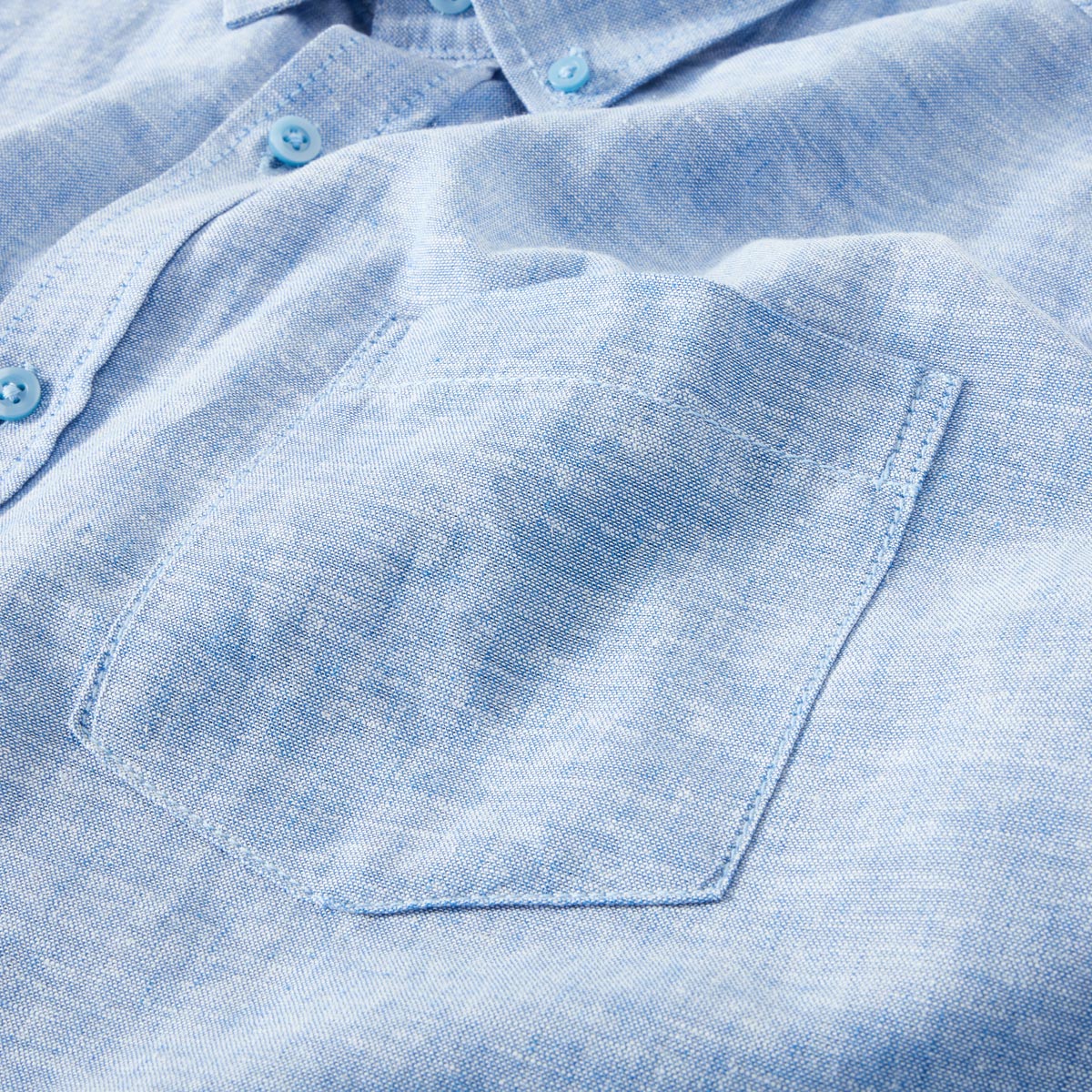 Pfundskerl Freizeithemd mit Leinen jeansblau