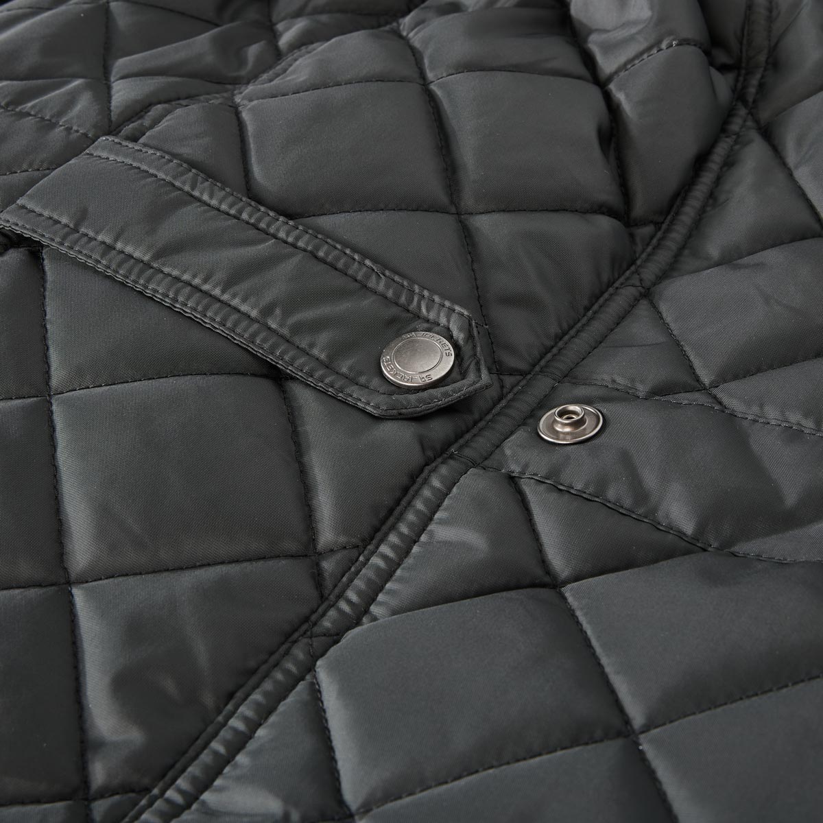 S4 Jackets Steppjacke mit Kontrastdetails, wasserabweisend schwarz
