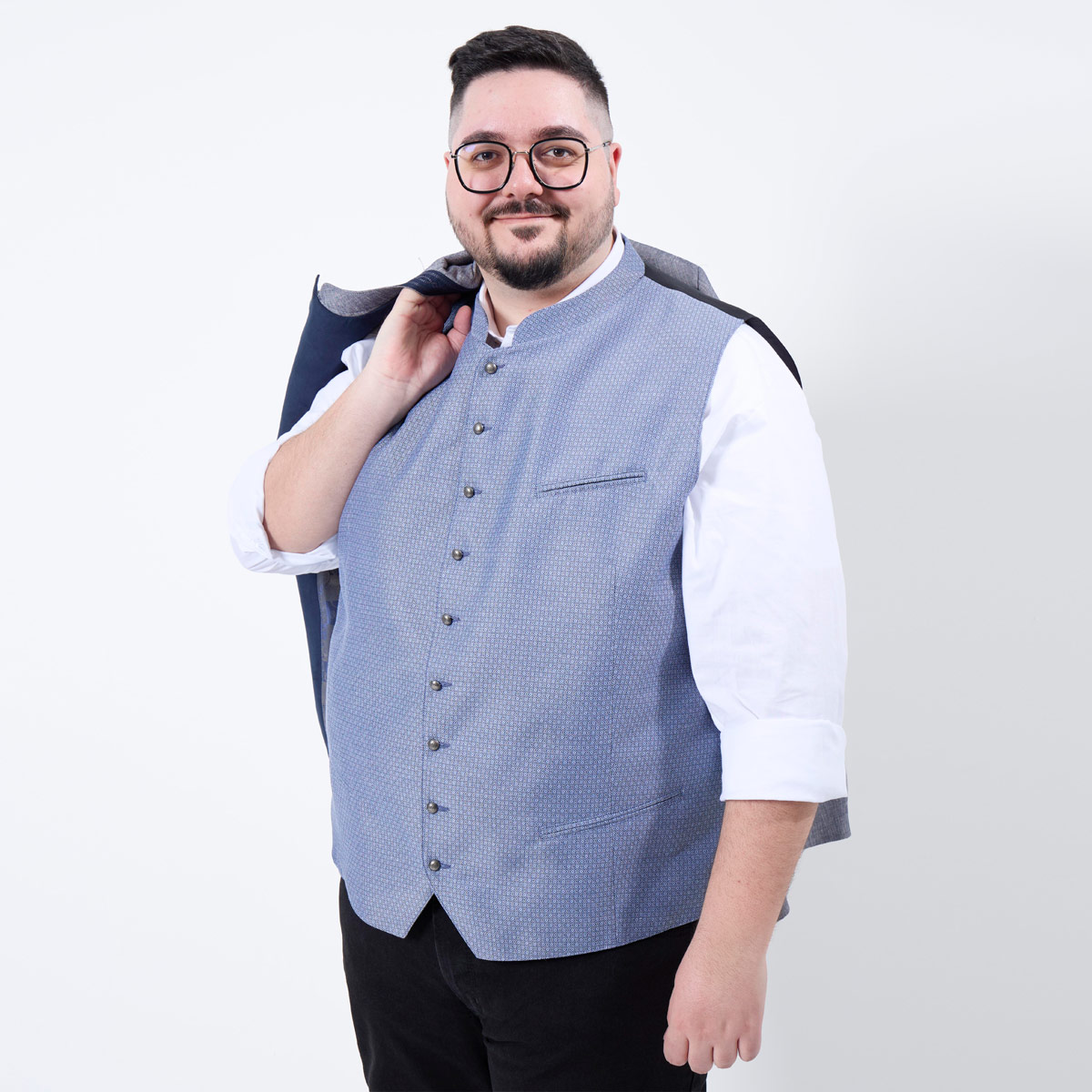 Hammerschmid Trachtenweste blau