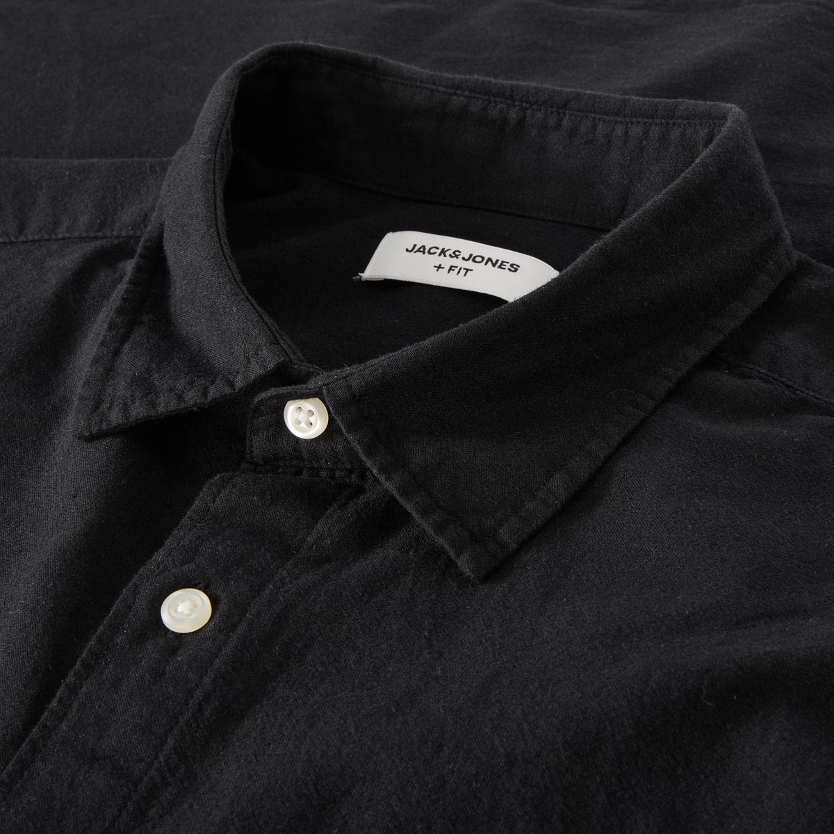 Jack&Jones Freizeithemd mit Leinen schwarz