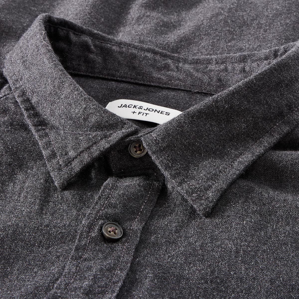 Jack&Jones Flanellhemd dunkelgrau
