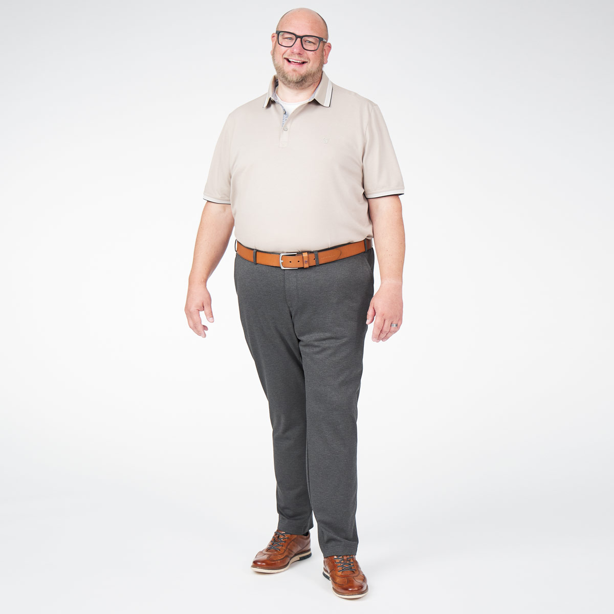 Eurex by Brax Stretch-Chinos "Thilo", Tapered Fit anthrazit