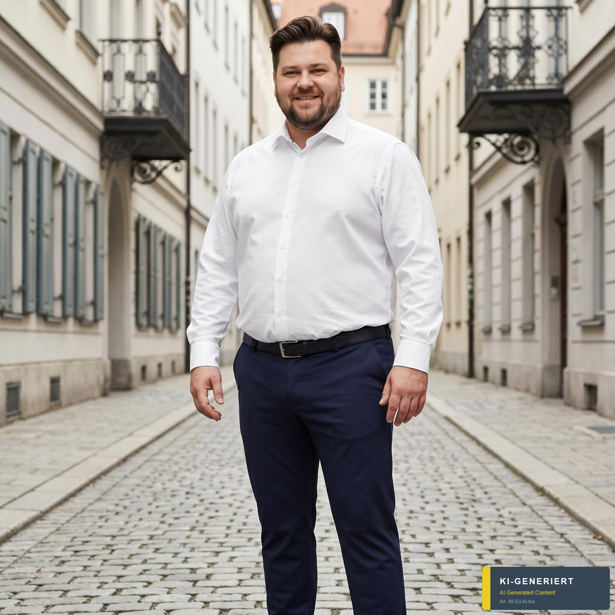 VENTI Businesshemd aus Stretch-Jersey weiß