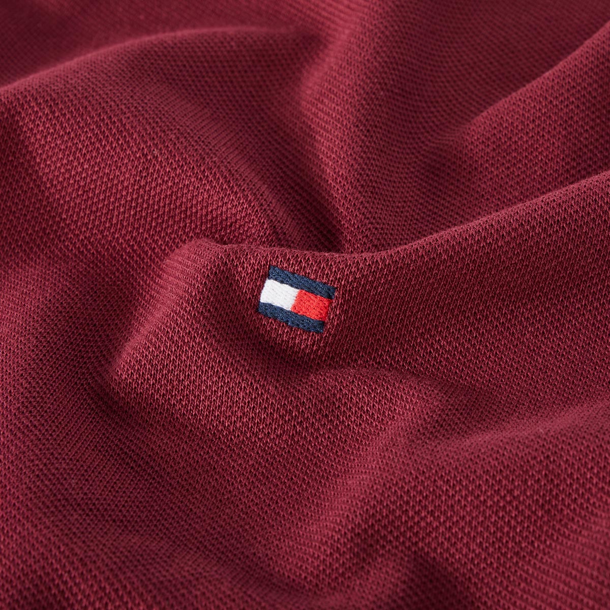 Tommy Hilfiger Poloshirt mit Stretch dunkelrot