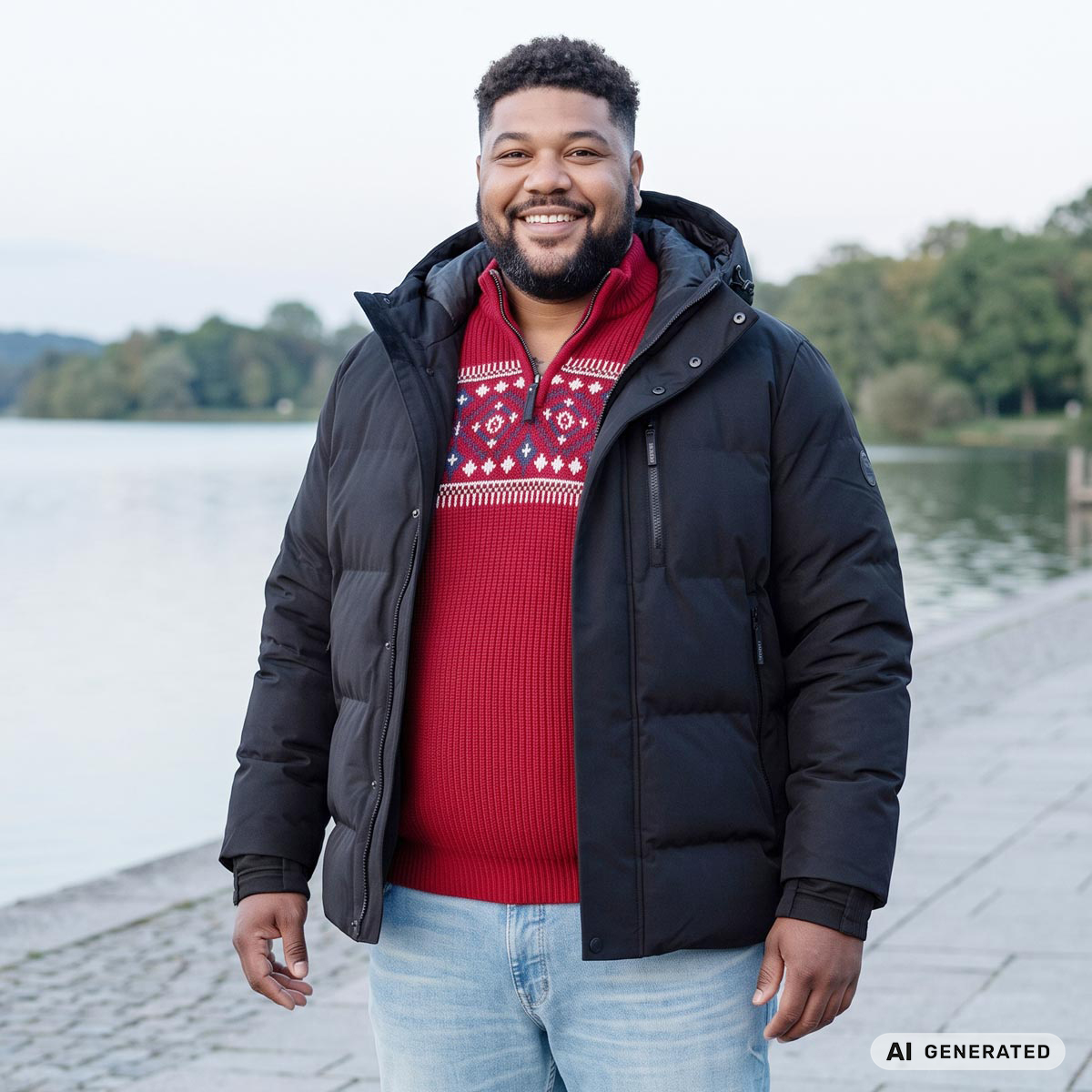 Jack&Jones Wattierte Jacke, wasserabweisend schwarz