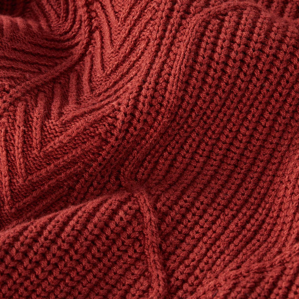 Lerros Strick-Pullover aus Baumwollmix rot