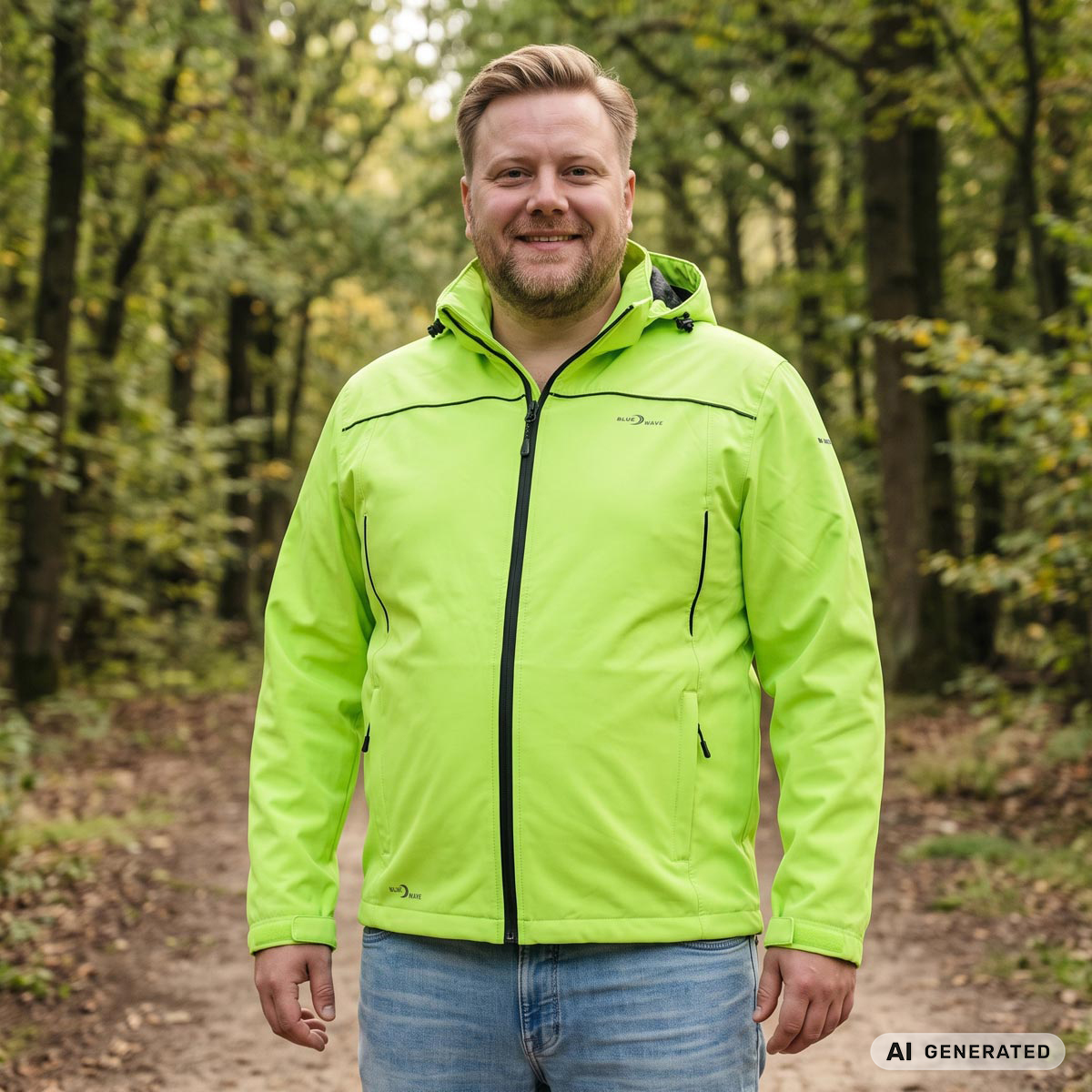 Blue Wave Regenjacke "Klaas", wind- und wasserdicht gelb