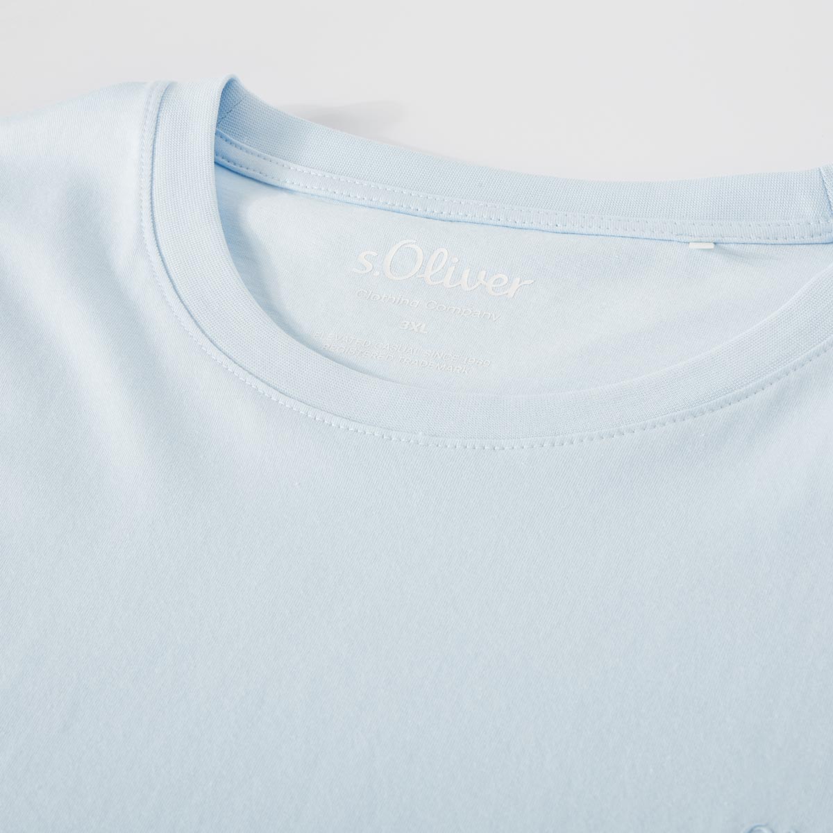 s.Oliver Basic-T-Shirt hellblau