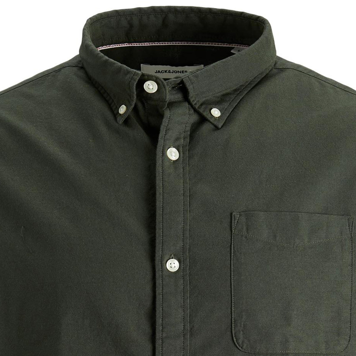 Jack&Jones Freizeithemd aus Baumwolle oliv