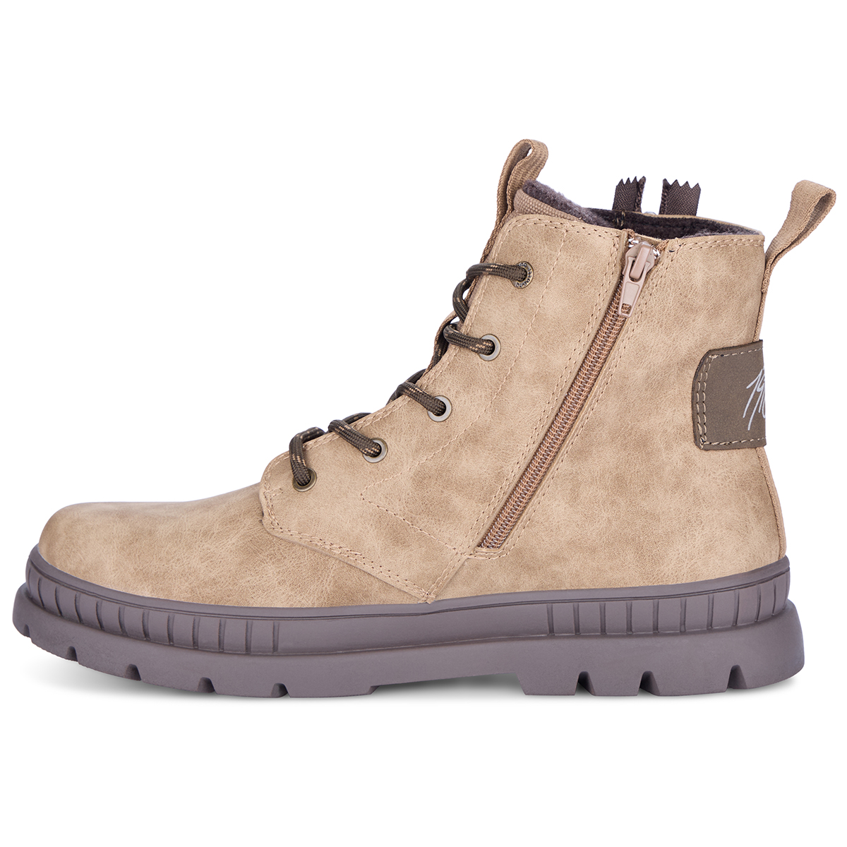 bugatti Schnürstiefel mit extrabreiter Sohle sand