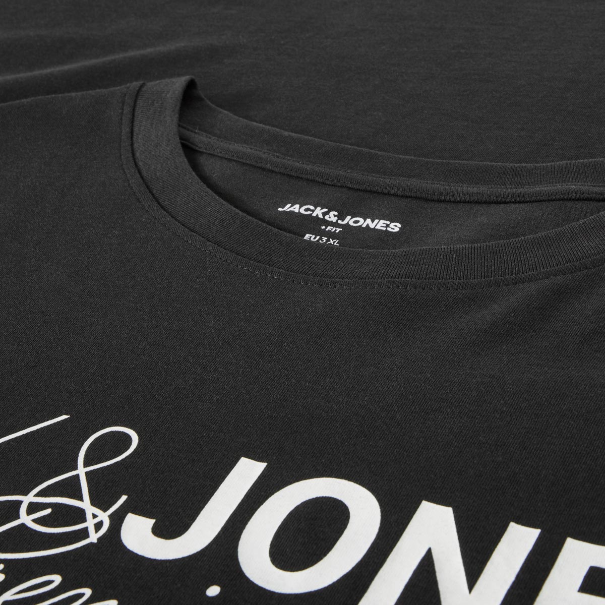 Jack&Jones T-Shirt aus Biobaumwolle Farbe schwarz Größe: 3XL günstig online kaufen