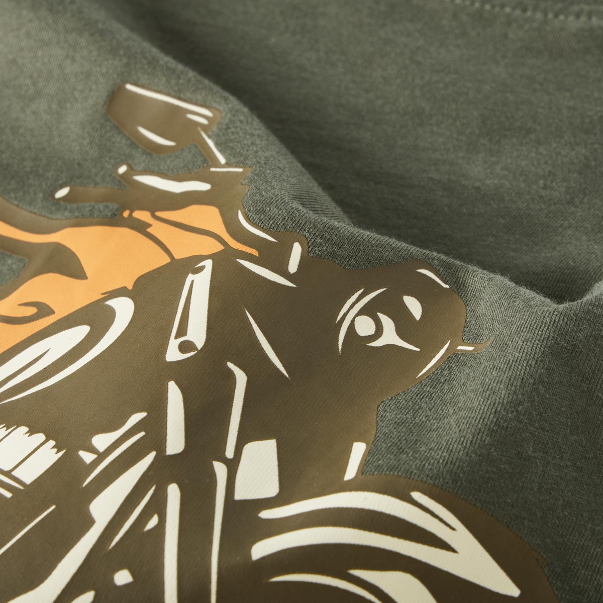 Pfundskerl T-Shirt mit Motiv-Print oliv