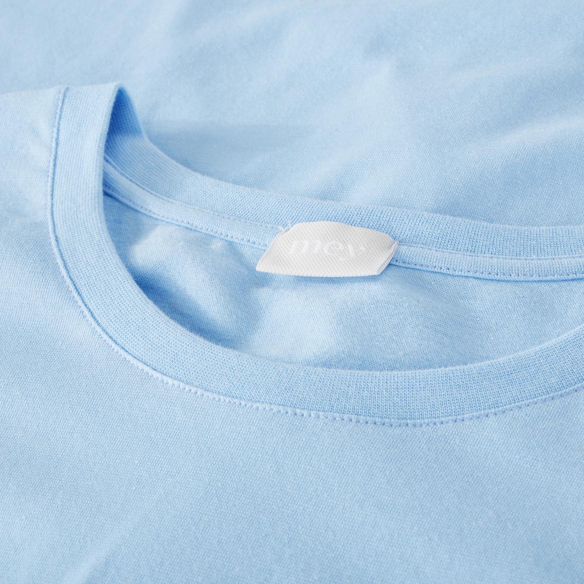 Mey Sleepwear Longsleeve aus Baumwolle hellblau