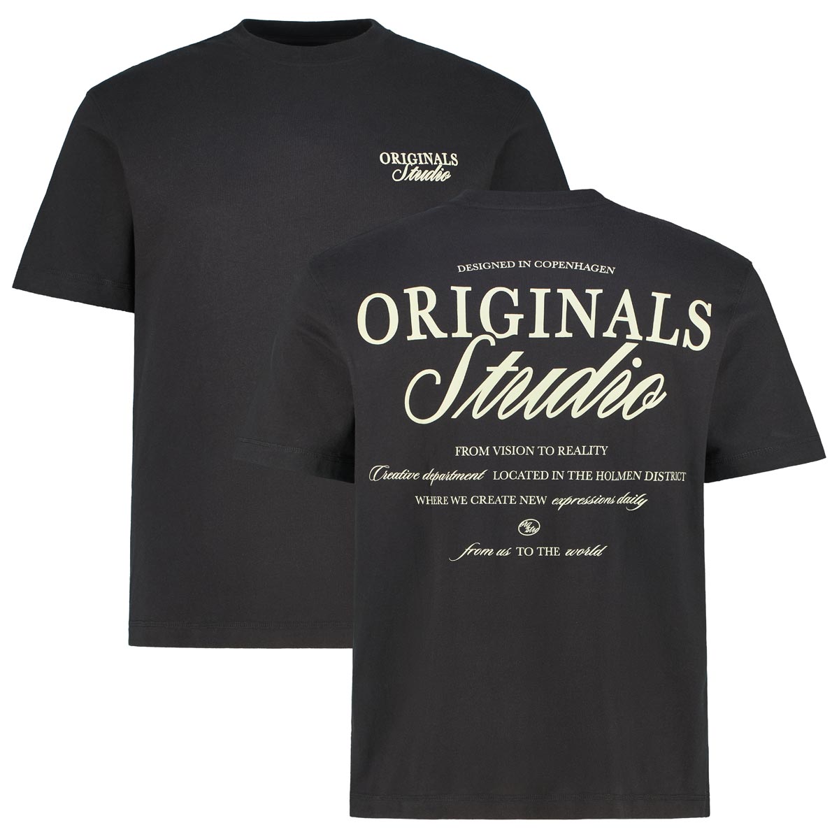 T-Shirt mit Print auf Vorder- und Rückseite