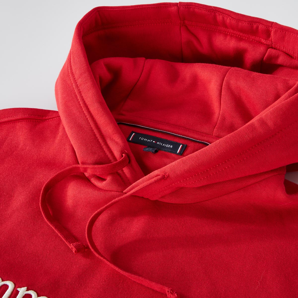 Tommy Hilfiger Hoodie mit Label-Stickerei rot