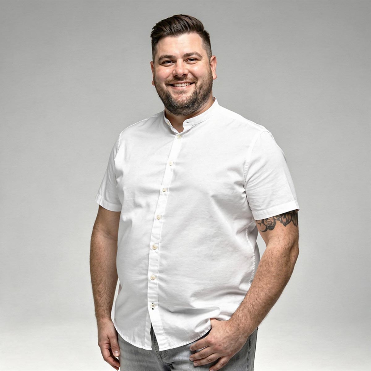 Pfundskerl Freizeithemd aus Leinen weiß